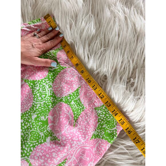 Lilly Pulitzer‎ Women's Floral Mid-Rise Mini Skort Vacation Pink Green Size 4 - Picture 8 of 9